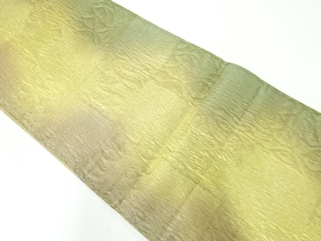 JAPANESE KIMONO / VINTAGE FUKURO OBI / BOKASHI / WOVEN ABSTRACT PATTERN